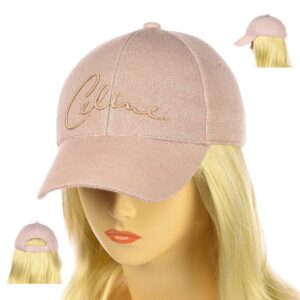 Бейсболка женская коттон с люрексом ''Celine'' NL 19-206 Пудра