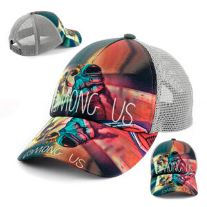 Детская кепка Among Us с серой сеткой KSC 07-02