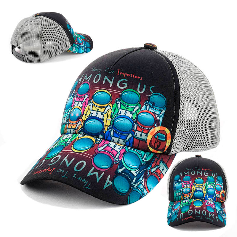 Детская кепка Among Us с серой сеткой KSC 08-02
