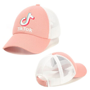Детская кепка с сеткой и 3D вышивкой “Tik Tok”  KJC 27-01