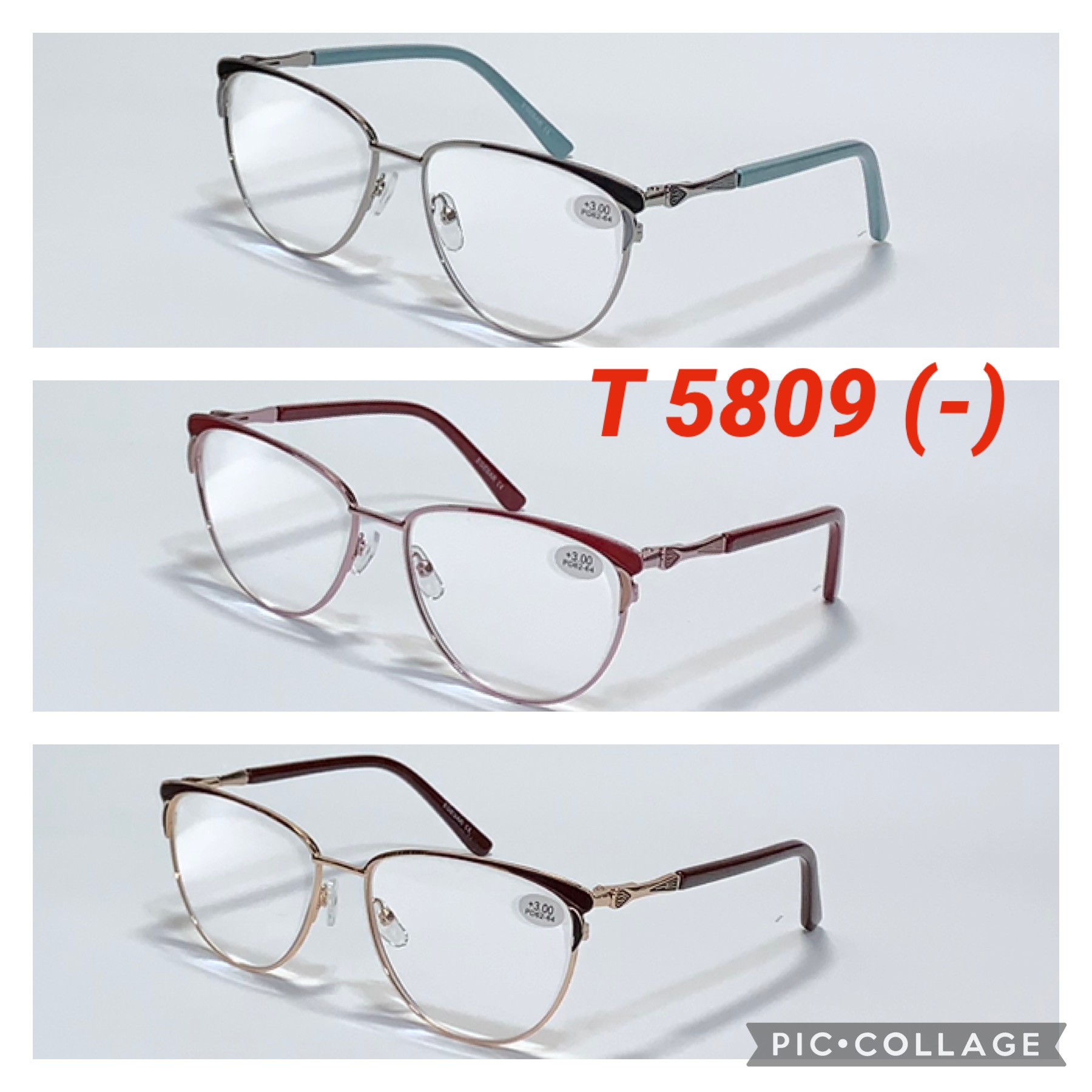 Очки для зрения в металле T 5809 (-)