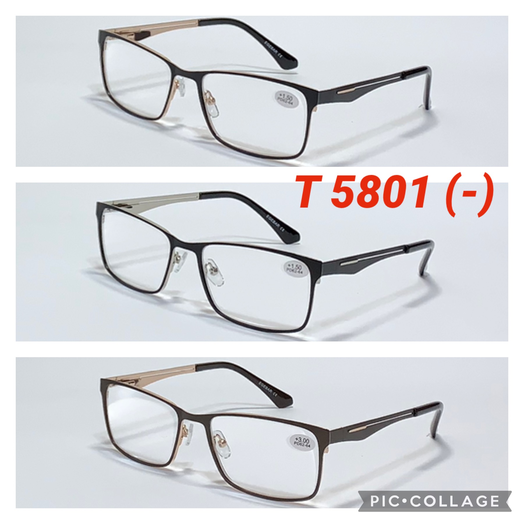 Очки для Зрения (Металлическая Оправа) T 5801 (-)