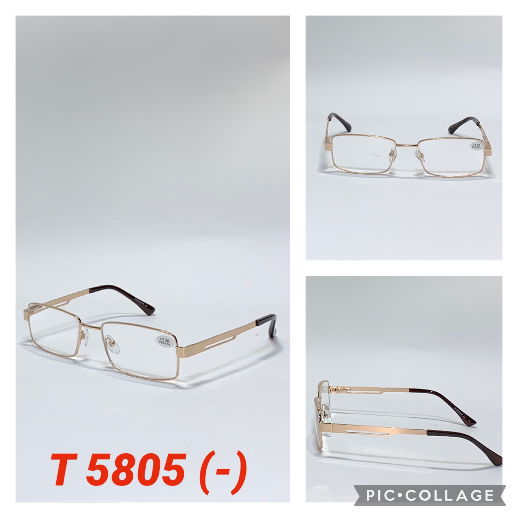 Мужские очки для зрения в металле T 5805 (-) — изображение 3