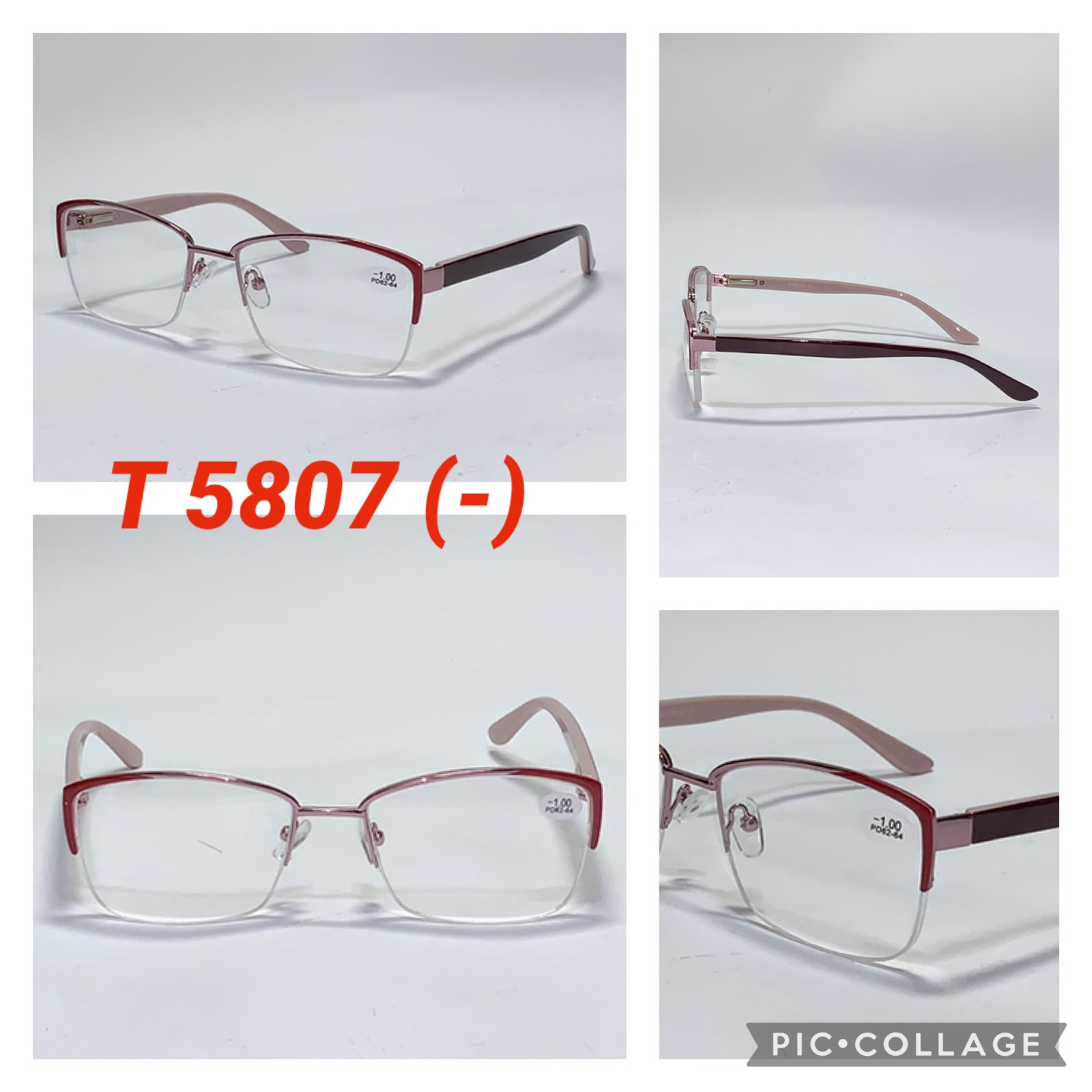 Женские очки для зрения в металле T 5807 (-) — изображение 2