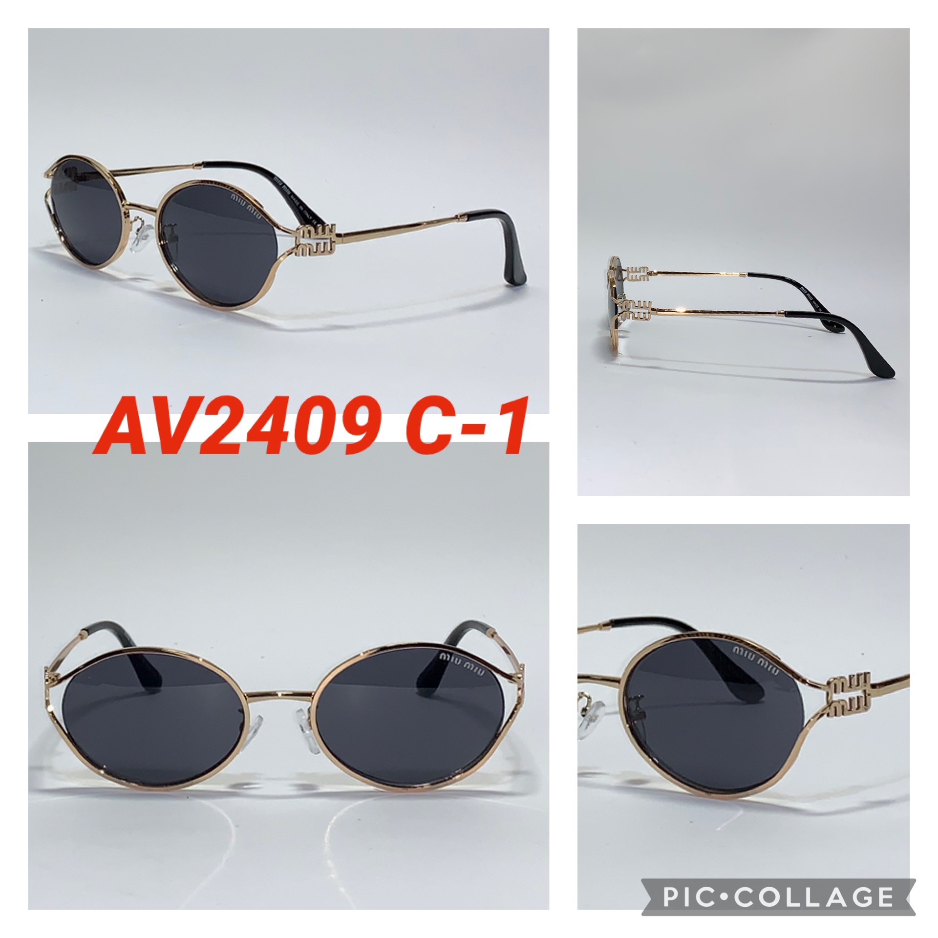 Брендовые Овальные Очки “Miu Miu” (Реплика)