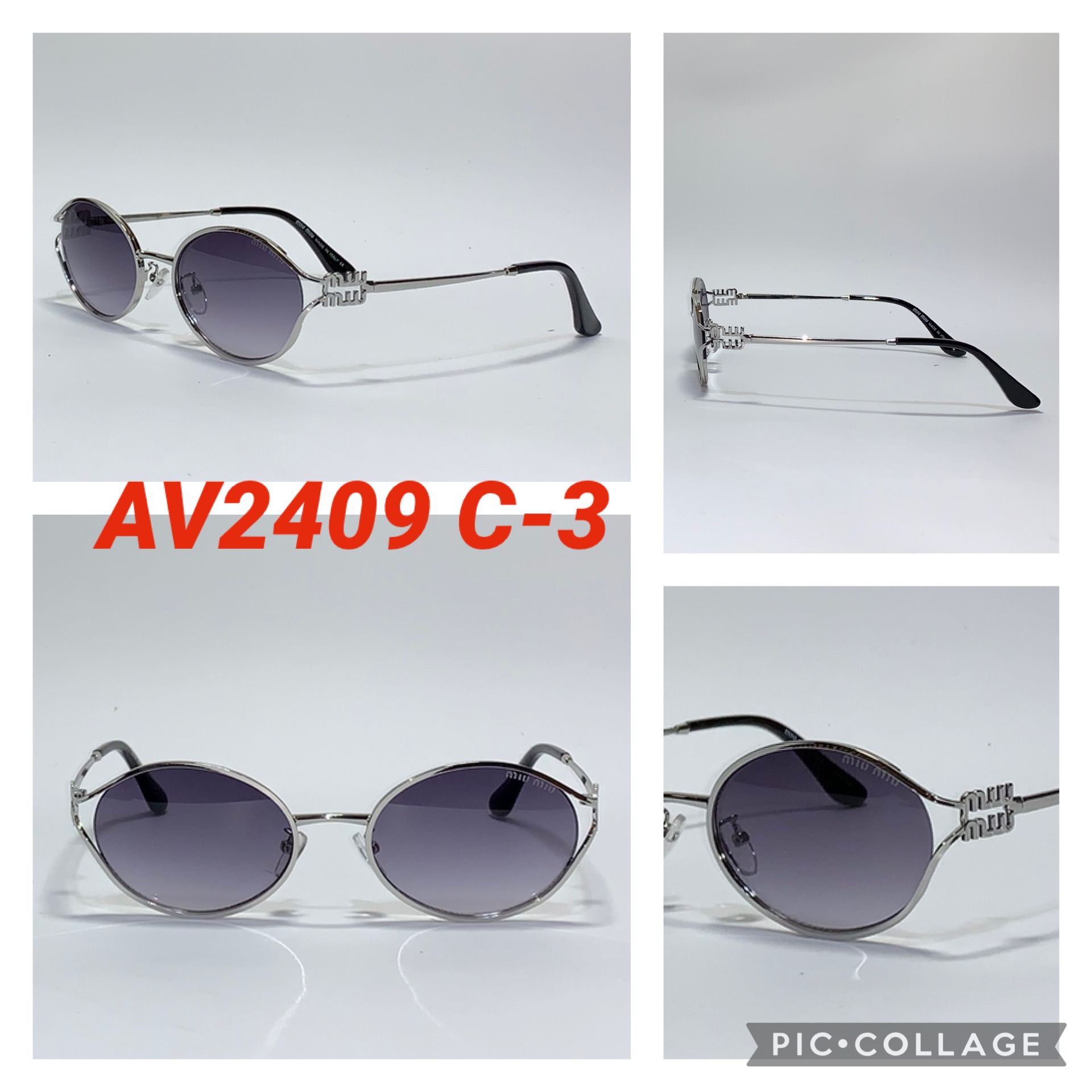 Брендовые Овальные Очки “Miu Miu” (Реплика)