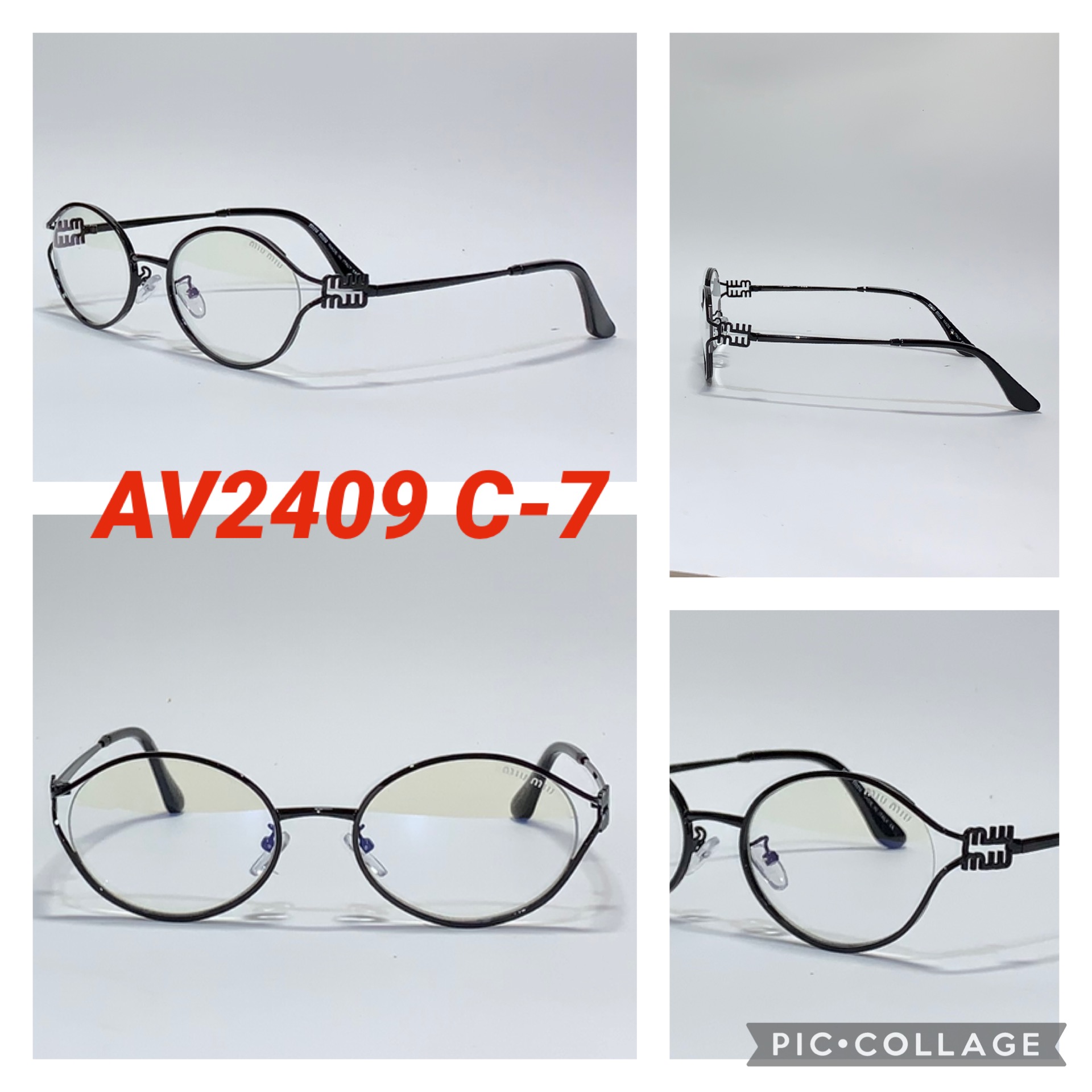 Брендовые Овальные Очки “Miu Miu” (Реплика)