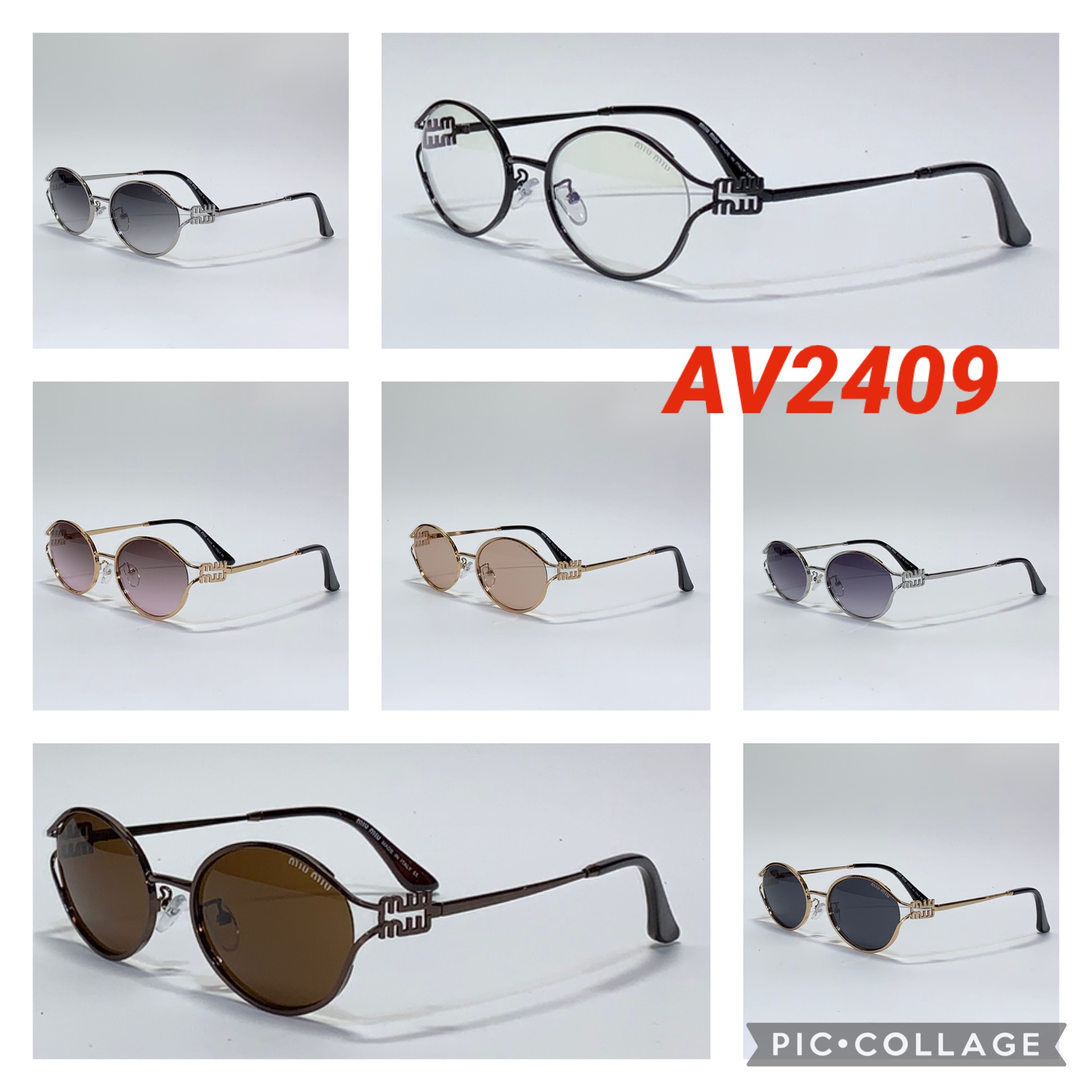 Брендовые Овальные Очки “Miu Miu” (Реплика)