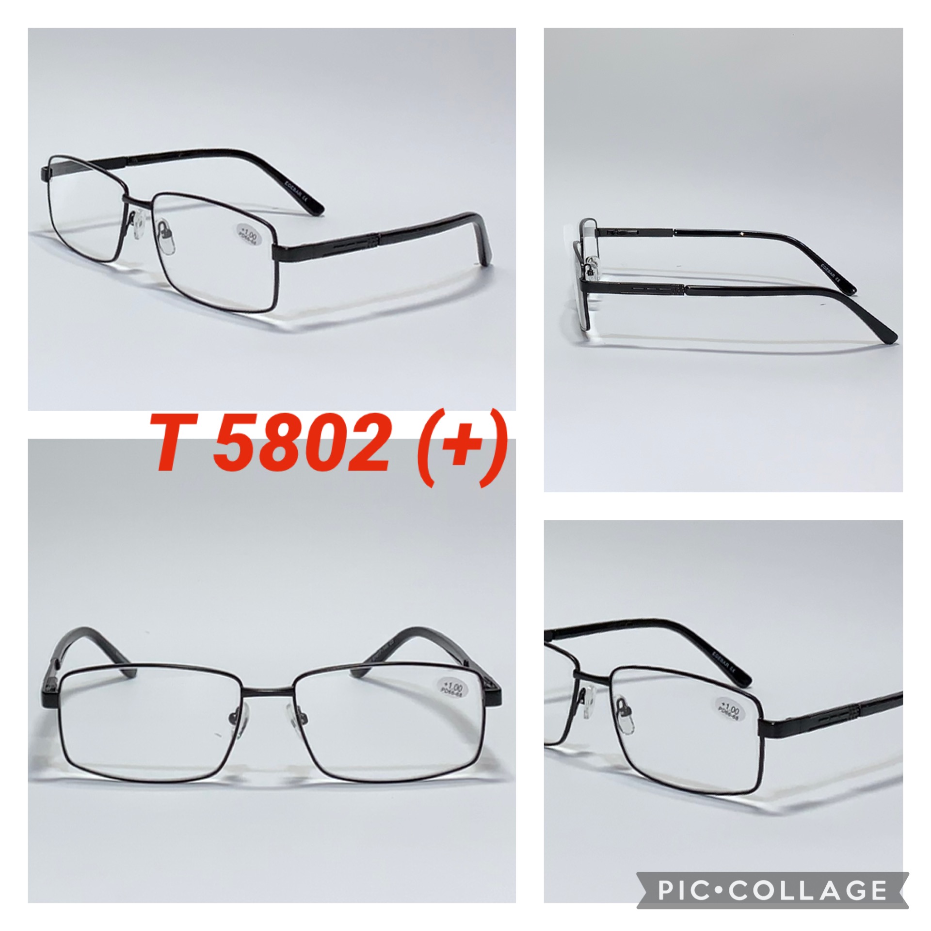 Мужские Очки с диоптрией металл (Плюс)