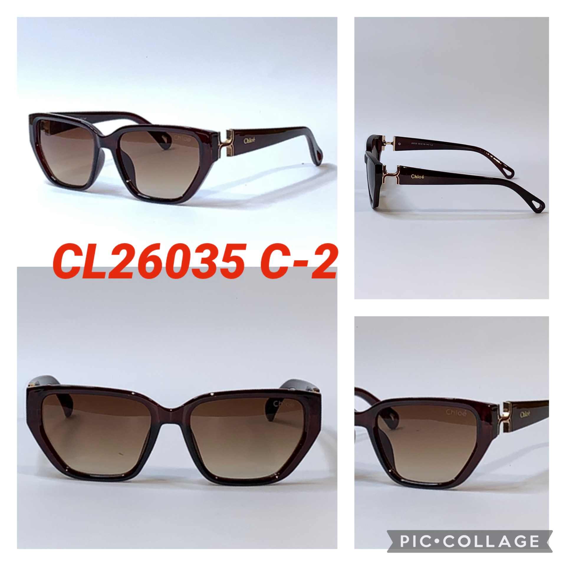 Брендовые Женские Солнцезащитные очки “Chloe” (Копия)