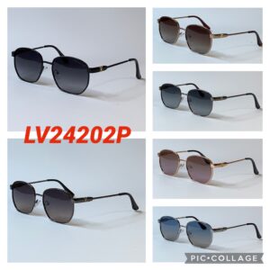 Шестиугольные Очки Полароид в металлической оправе