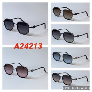 Шестиугольные Очки MIU MIU в металлической оправе