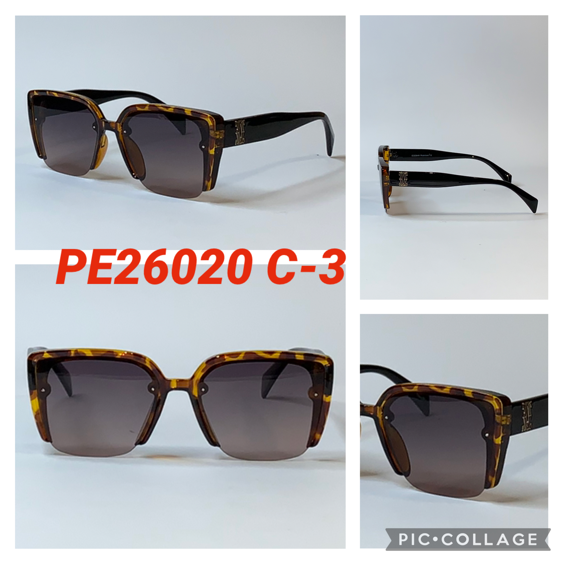 Женские Квадратные Очки Polaroid без оправы