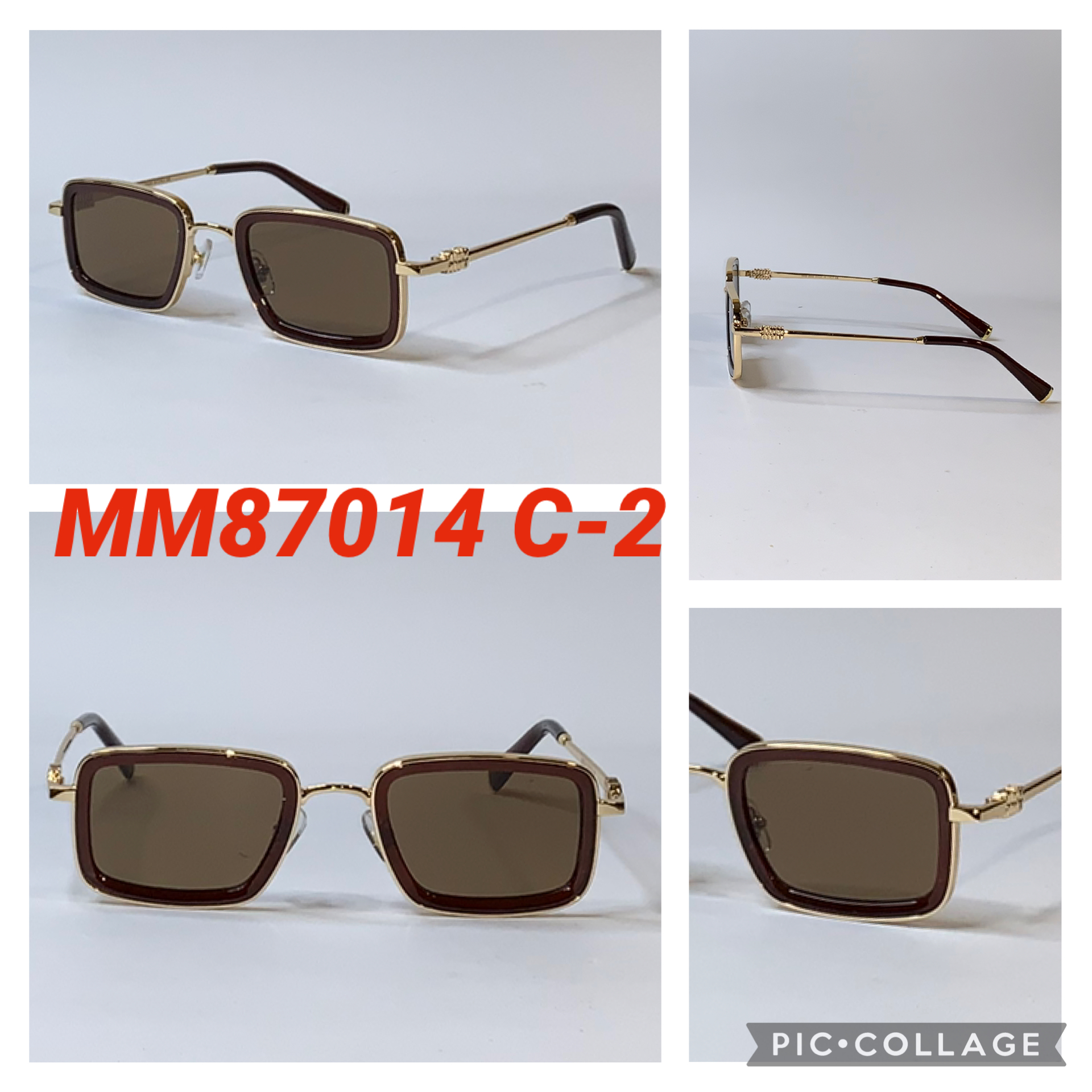 Женские Солнцезащитные очки Miu Miu в металлической оправе