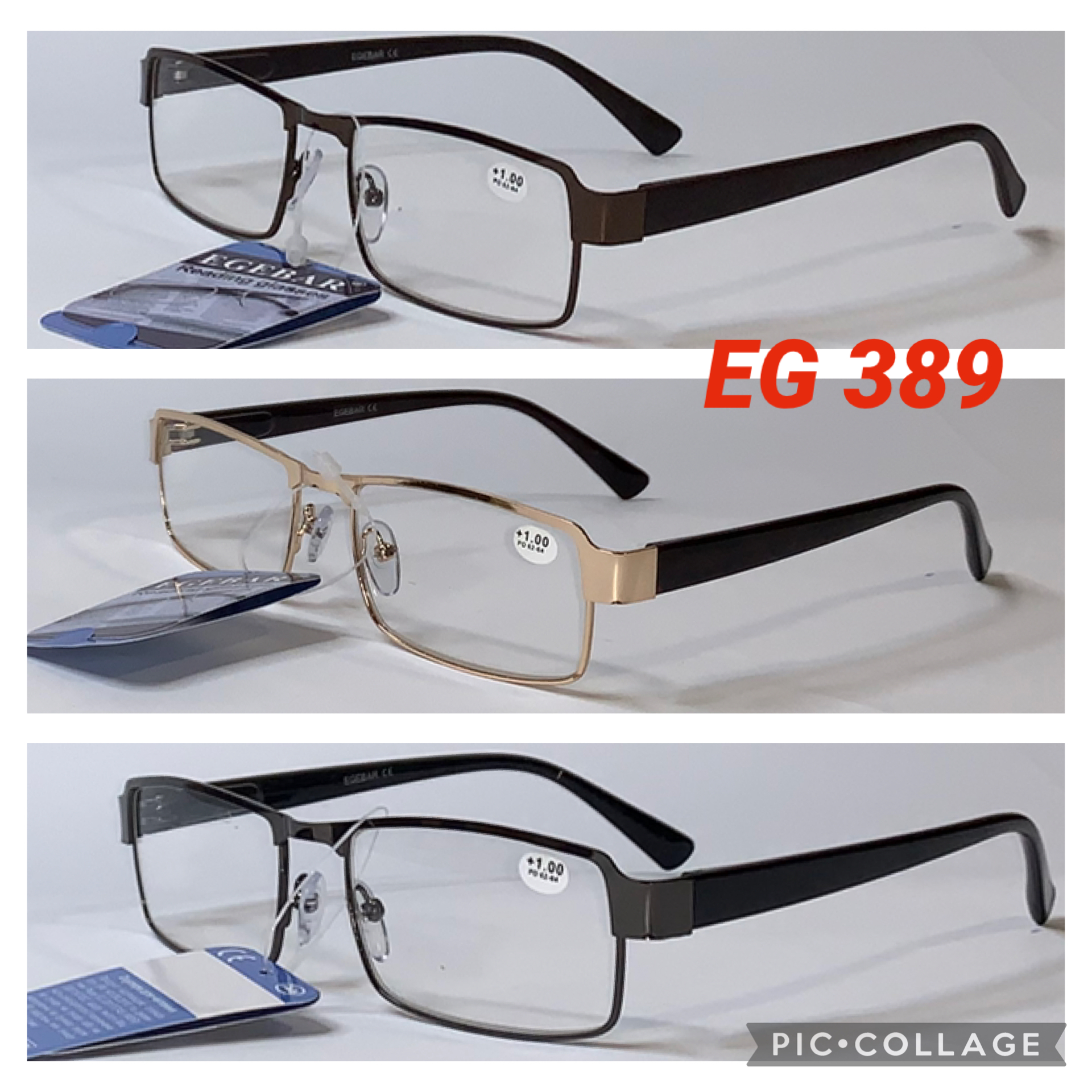 Мужские Очки с диоптрией (Плюс) в металлической оправе