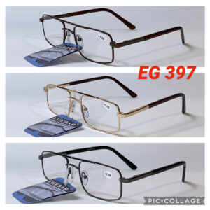 Мужские Очки с диоптрией (Плюс) в металлической оправе