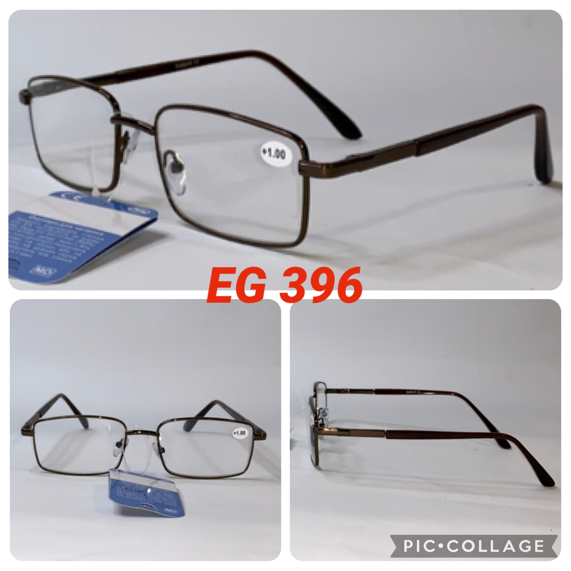 Мужские Очки с диоптрией (Плюс) в металлической оправе