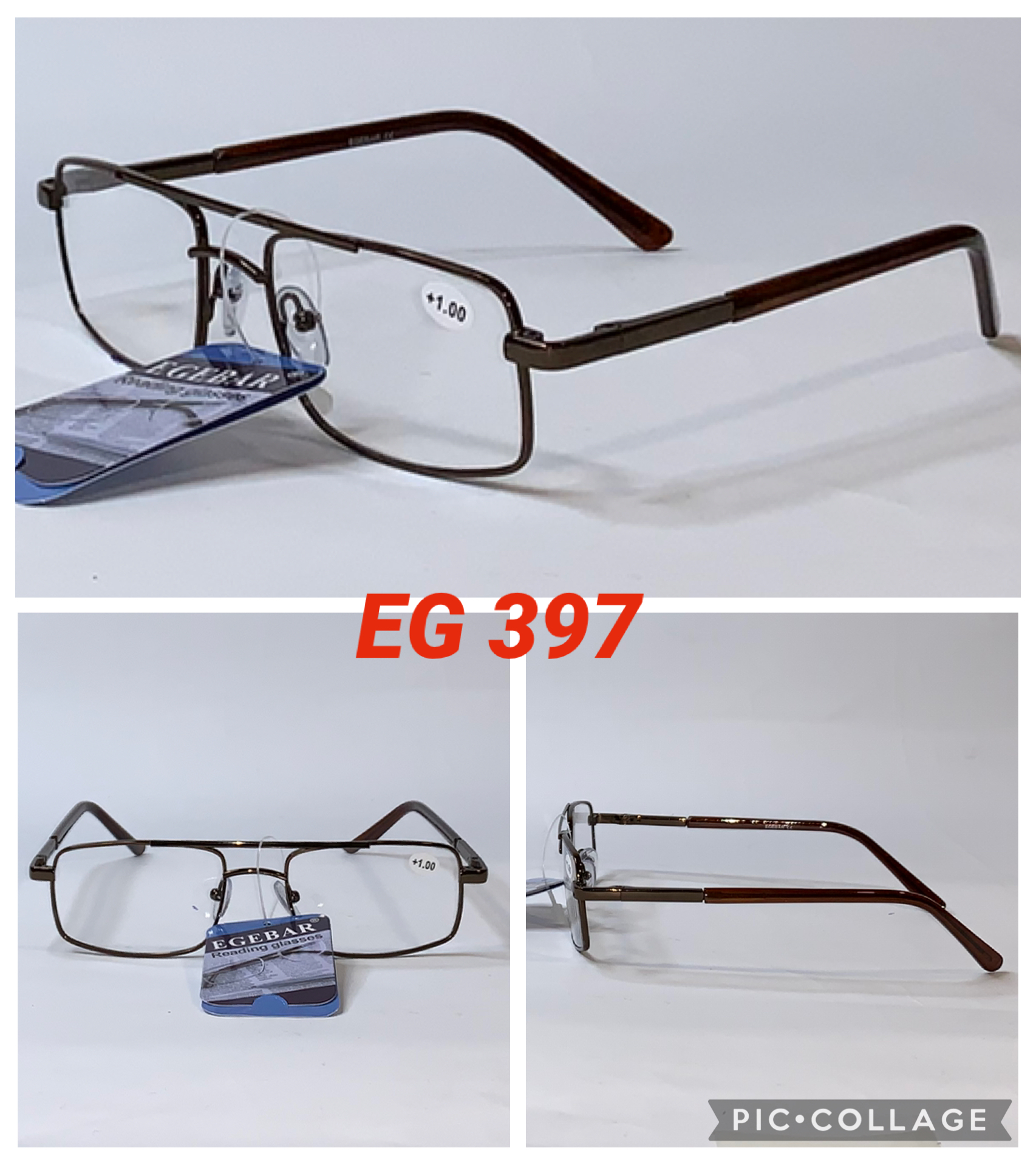 Мужские Очки с диоптрией (Плюс) в металлической оправе