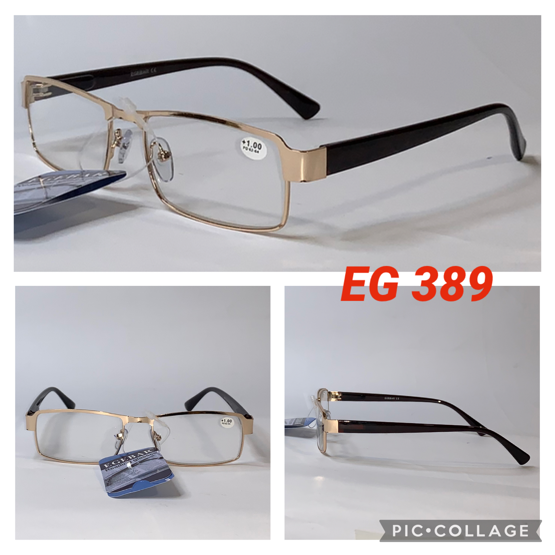 Мужские Очки с диоптрией (Плюс) в металлической оправе