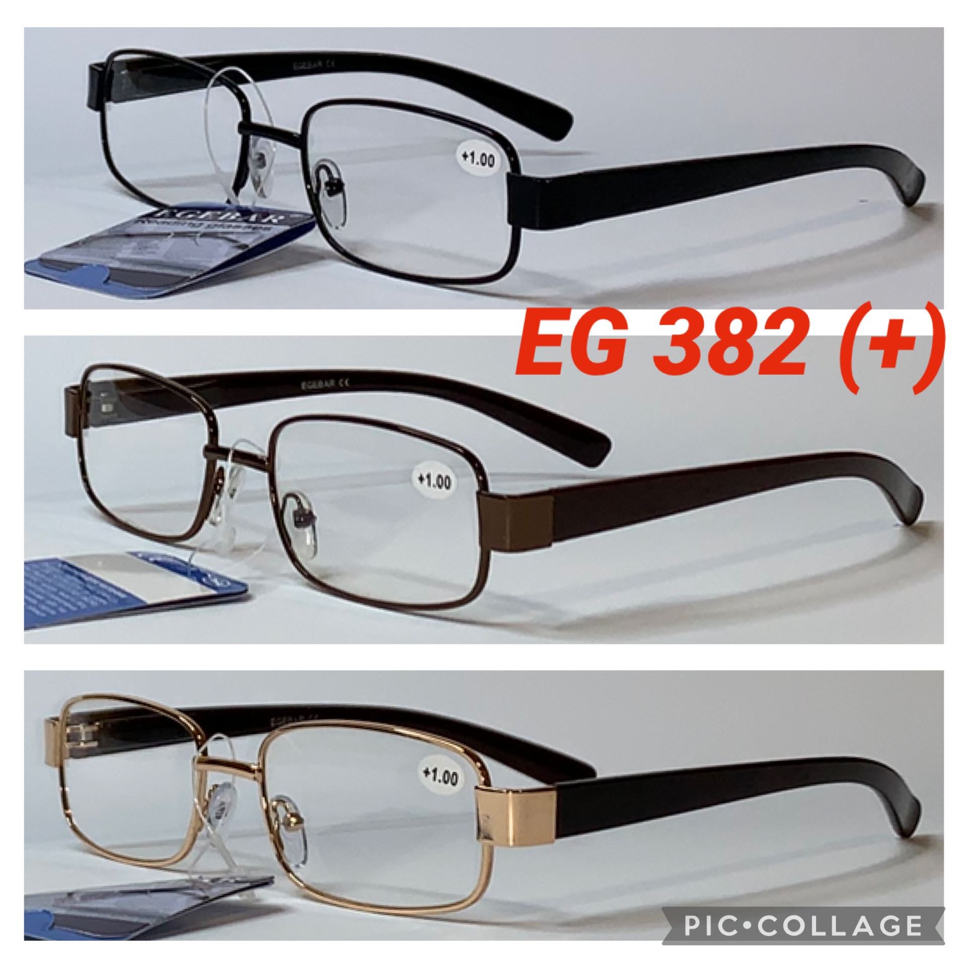 Очки для зрения в металлической оправе (Плюс)