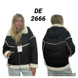 Женская зимняя куртка Авиатор с меховой отделкой