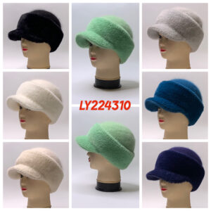 Женская ангоровая бейсболка с альпакой LY222310