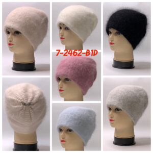 Ангоровая шапка “Конверт” с защипом сзади 7-2462-B1D