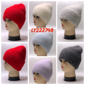 Ангоровая шапка с отворотом LY222748