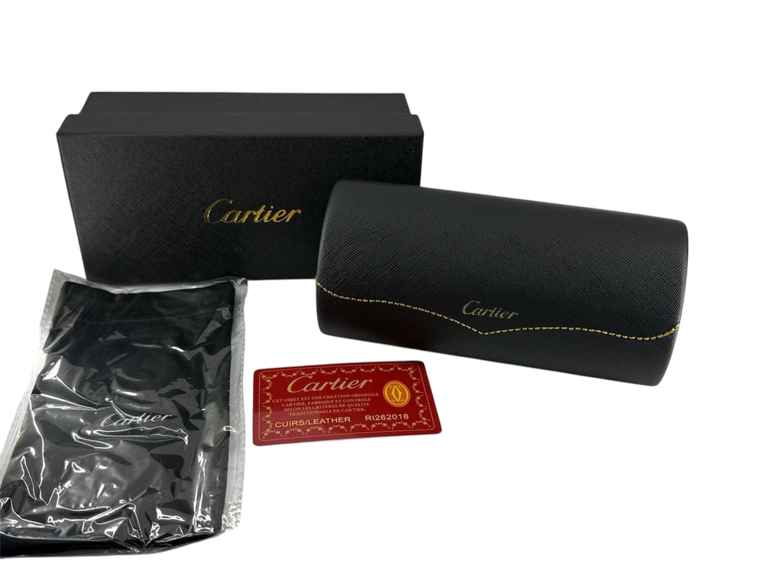 Твердый футляр для очков “CARTIER” (Реплика)