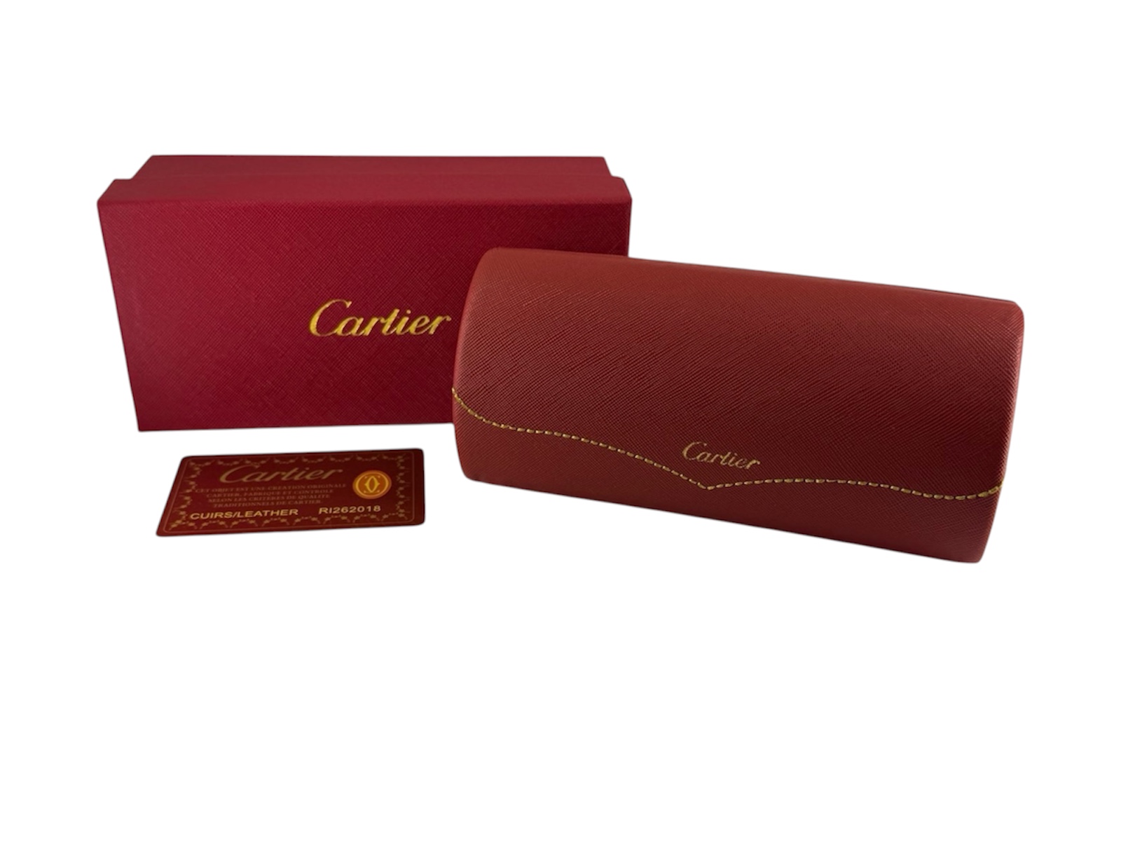 Твердый футляр для очков “CARTIER” (Реплика)