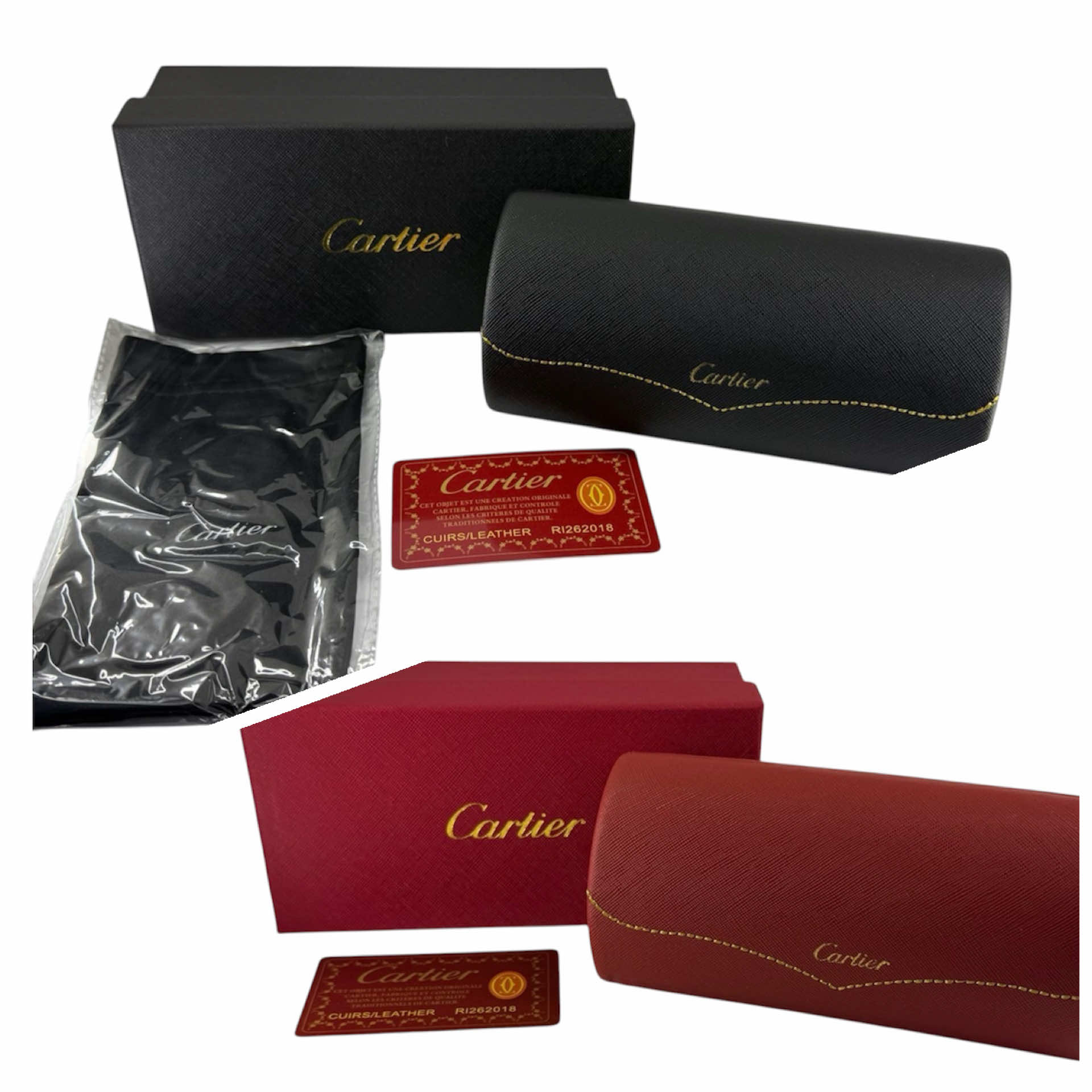 Твердый футляр для очков “CARTIER” (Реплика)